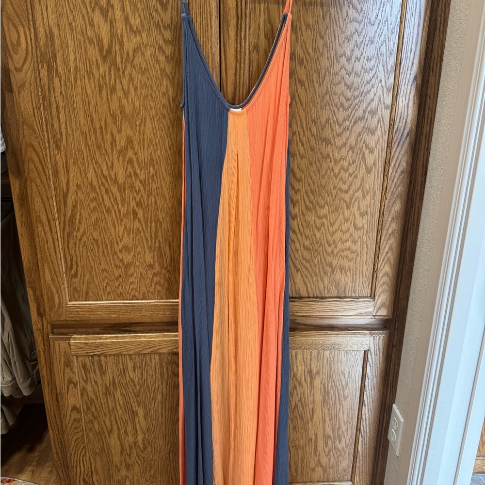 Colorful Striped Maxi Dress
